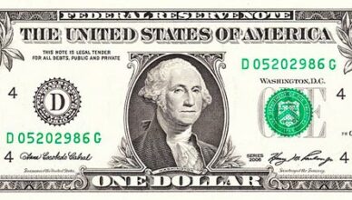 Ein Dollar Note