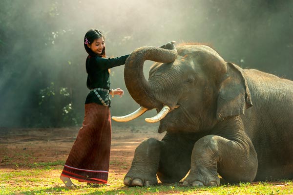 Maedchen Elefant