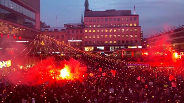 Demo-Schweden-Stockholm 22.01.2022